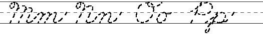 alphabets M m N n O o P p