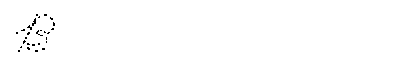 cursive uppercase b