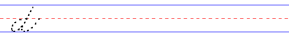 cursive lowercase d