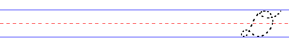Cursive uppercase d
