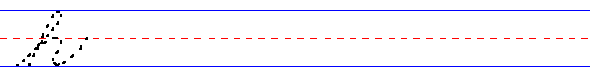 cursive lowercase h