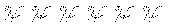 Cursive uppercase h