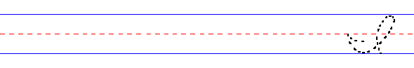Cursive uppercase lefty i