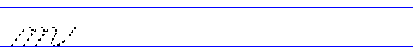 Cursive lowercase m