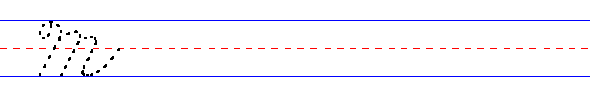cursive uppercase m