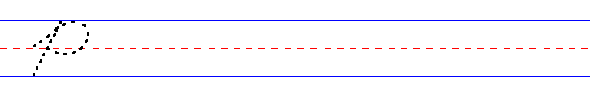 Cursive uppercase p