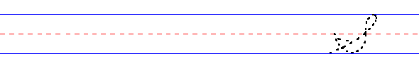 Cursive uppercase lefty s