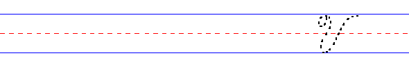 Cursive uppercase lefty v