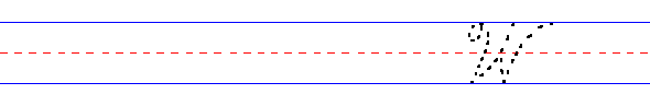 Cursive uppercase lefty w