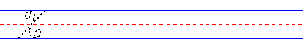 Cursive uppercase x