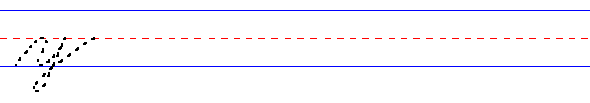 Cursive lowercase y