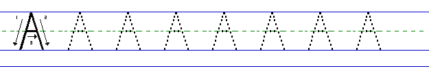 Pratice Dotted A's