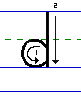 Solid d lowercase with arrows animated