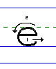 Solid e lowercase with arrows animated