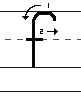 Solid f lowercase with arrows animated