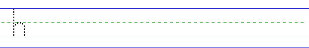 More lowercase H practice line