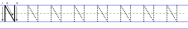 Pratice Dotted N's