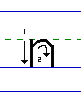Solid n lowercase with arrows animated