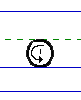 Solid o lowercase with arrows animated