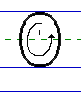 Solid O uppercase with arrows animated