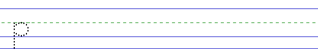 More lowercase P practice line