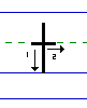 Solid t lowercase with arrows animated
