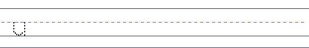 More lowercase U practice line