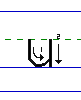 Solid u lowercase with arrows animated