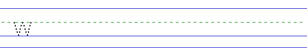 More lowercase W practice line