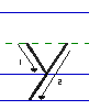 Solid y lowercase with arrows animated