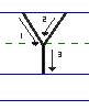 Solid Y uppercase with arrows animated
