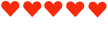 5 hearts