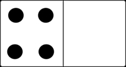 4 dots domino