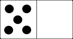 5 dots domino