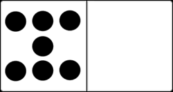 7 dots domino