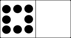 8 dots domino