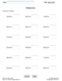 Multiplication - Online Math 2 - (horizontal)
