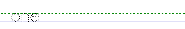 one (dotted)