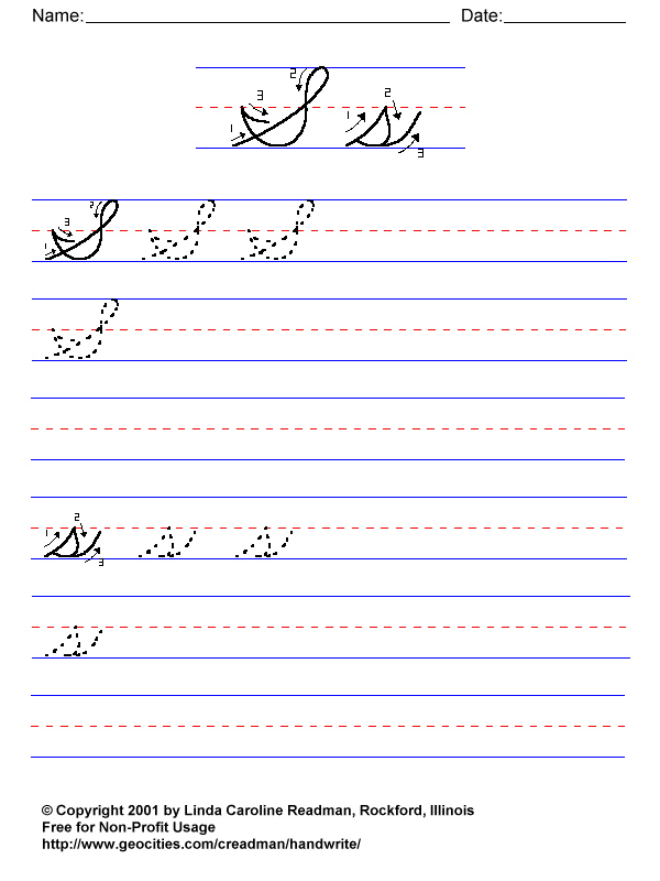 Basic Handwriting for Kids - Cursive - Alphabets and Numbers