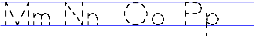 Manuscript Alphabets M N O P