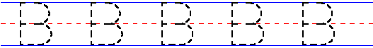 manuscript uppercase b