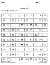 Pattern Worksheets: Pictures and Numbers - Free Printable Math